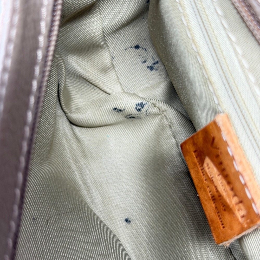 Vimoda Paris Baguette Purse Suede Leather Beige Small - Picture 8 of 13